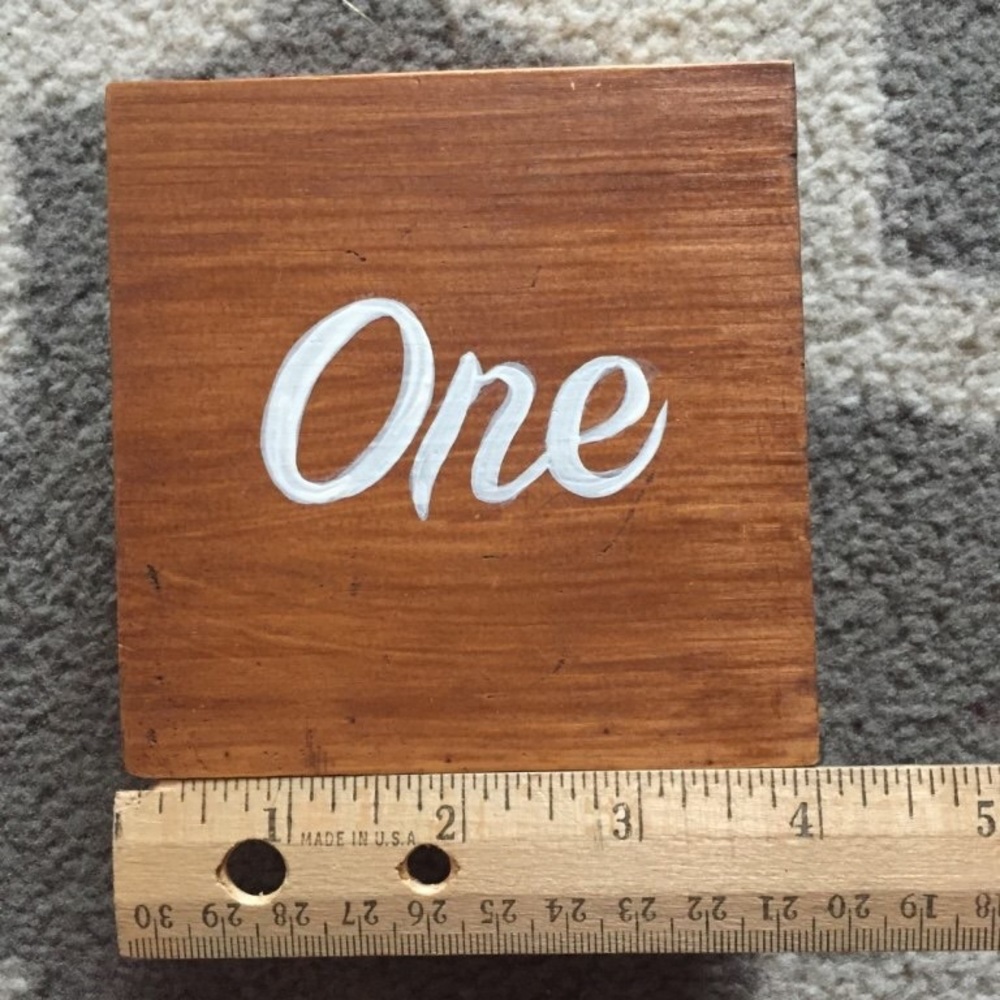 Handmade rustic table numbers - Picture 4 of 6